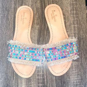 Kate Spade Slide Sandals with embellishments